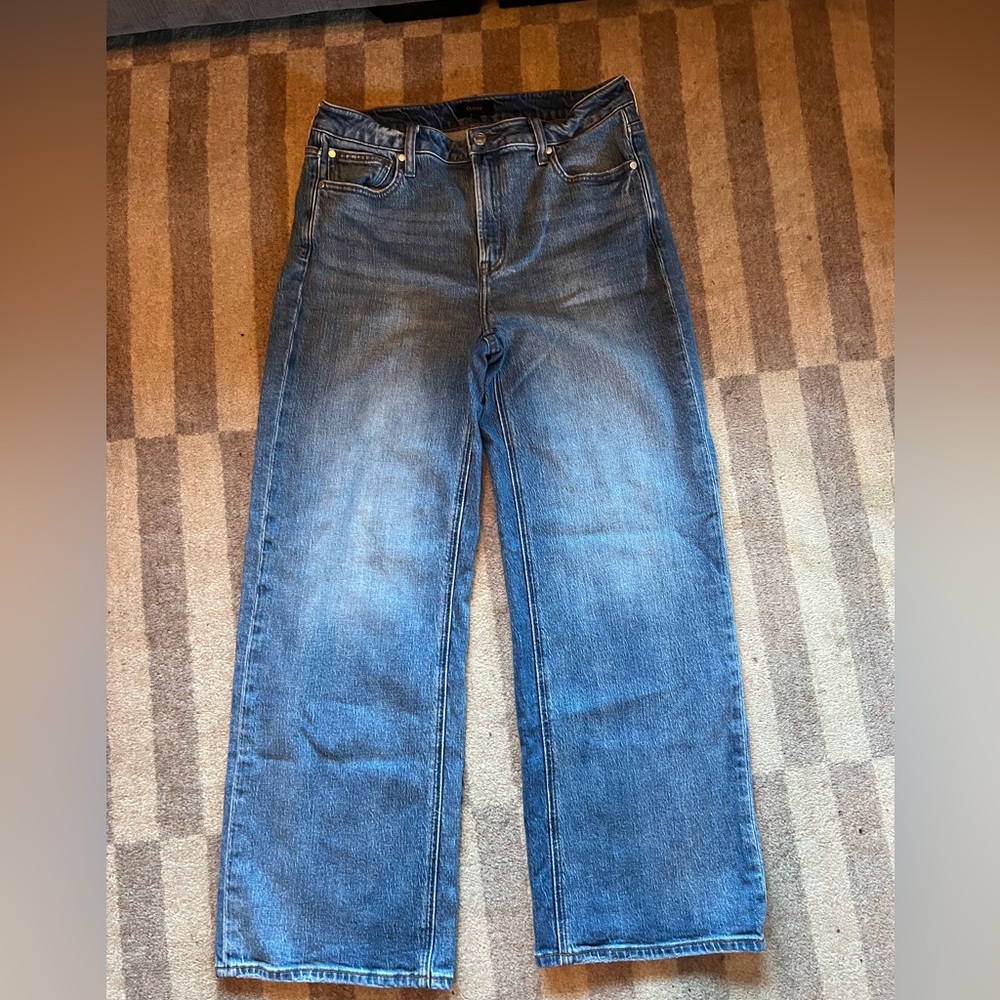 Like new: set of three Quince Women's Wide Leg - Black, Dark Blue, Light Blue - Picture 6 of 11